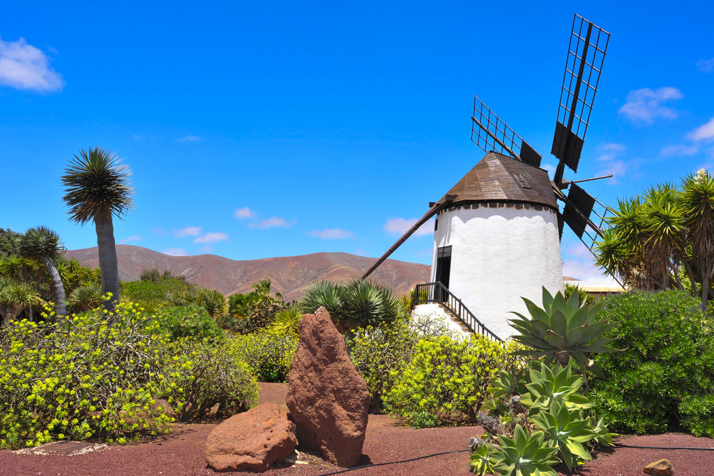Old,Windmill,In,Antigua,,Fuerteventura,,Canary,Islands,,Spain