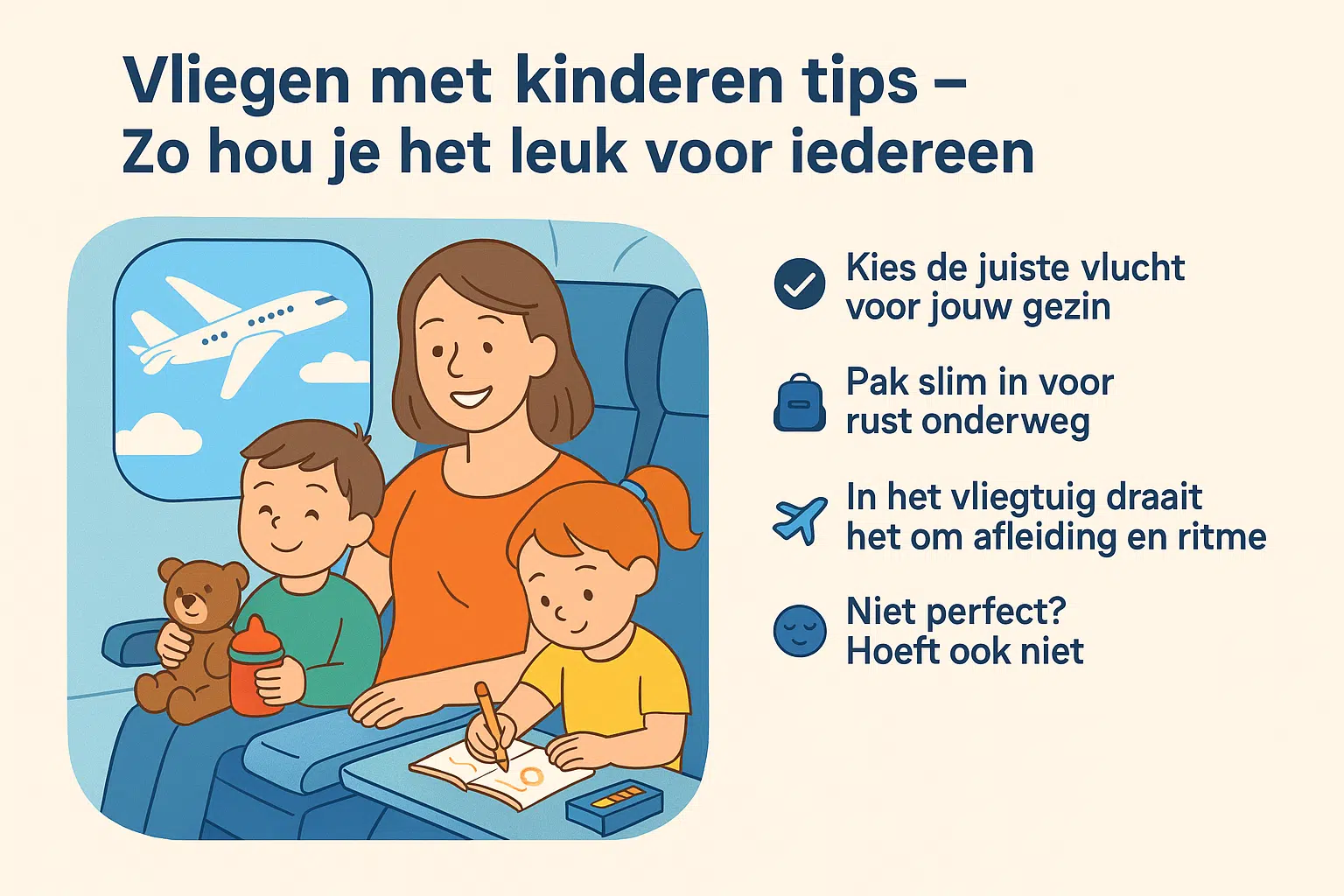 Vliegen met kinderen