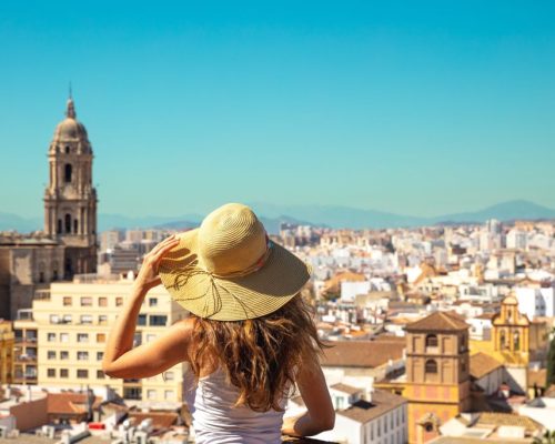 Panoramic,View,Of,Malaga,City-,Tour,Tourism,In,Spain,,Andalusia