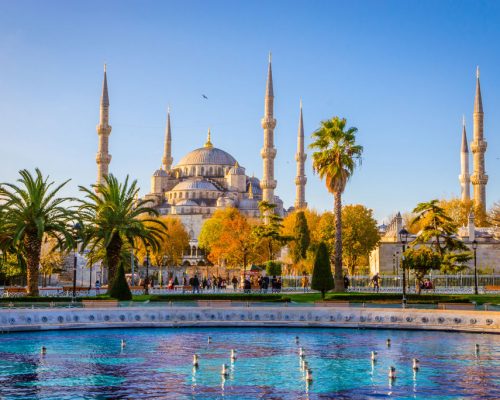 The,Blue,Mosque,,(sultanahmet,Camii),,Istanbul,,Turkey.