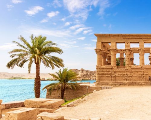 Trajan's,Kiosk,Of,The,Philae,Temple,By,The,Nile,,Aswan,