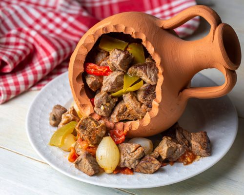 Authentic,Turkish,Testi,Kebab,Cooked,In,Earthenware,Waterjug,,Turkish,Name;
