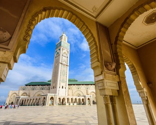 Hassan,Ii,Mosque,In,Casablanca,,Morocco.