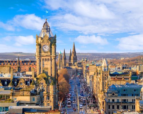 Old,Town,Edinburgh,And,Edinburgh,Castle,In,Scotland,Uk
