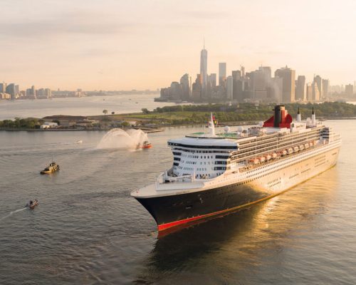 Queen Mary2 Arrives NYC Celebrates Cunard Line 175th