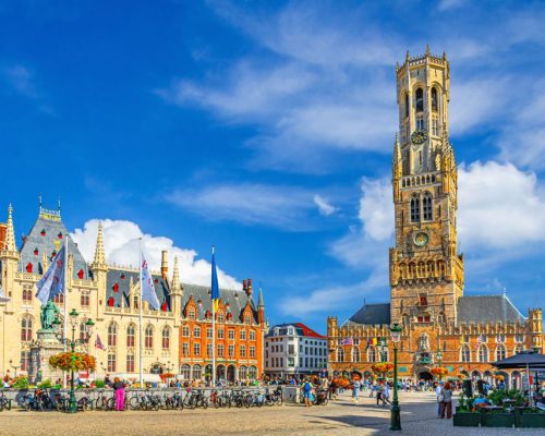 Bruges,Cityscape,,Belfry,Of,Bruges,Belfort,Van,Brugge,Medieval,Bell