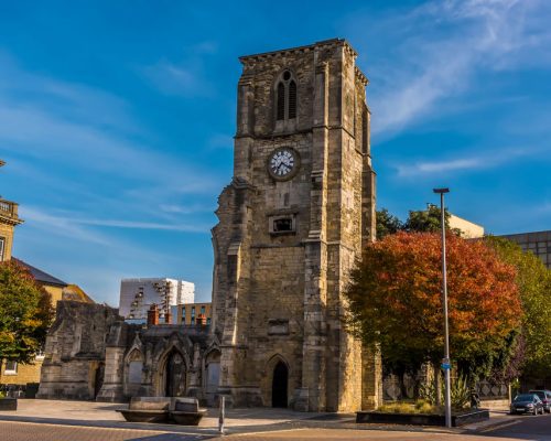 A,View,Of,The,Ruins,Of,A,Fourteen-century,Church,In