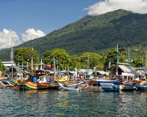 Fishing,Boat,In,Bitung,Sulawesi,Indonesia,Harbor