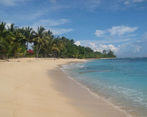 Serene,White-sandy,Base,G,Beach,Met,The,Pacific,Ocean,Nearby