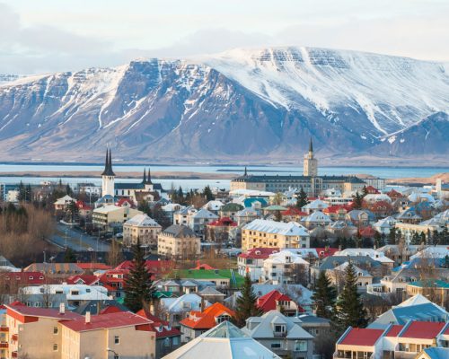 Scenery,View,Of,Reykjavik,The,Capital,City,Of,Iceland,In