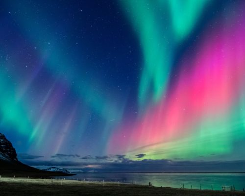 Colorful,Northern,Light,In,Iceland