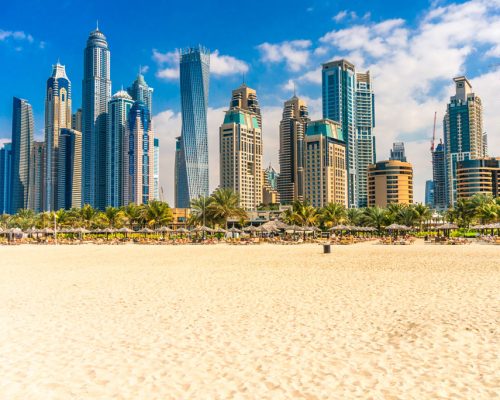 Skyscrapers,In,Dubai,Marina.,Uae