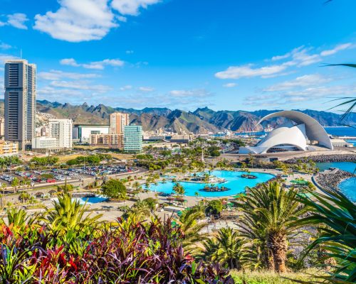 Landscape,With,Santa,Cruz,,Capital,Of,Tenerife,,Canary,Island,,Spain