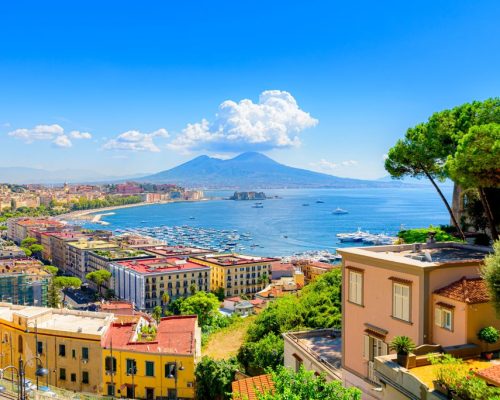 Naples,,Italy.,View,Of,The,Gulf,Of,Naples,From,The